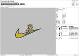 Swoosh Dio Brando Embroidery File 5 sizes