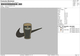 Swoosh Guinnessglass Embroidery File 6 sizes