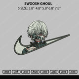 Swoosh Ghoul Embroidery File 5 sizes