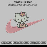 Swoosh Hk 1107 Embroidery File 6 sizes