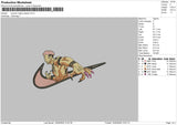 Swoosh Kaisen Embroidery File 6 sizes