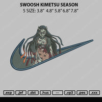 Swoosh Kimetsu Season Embroidery File 5 sizes