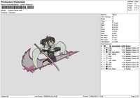 Swoosh Kanao Embroidery File 6 sizes