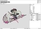 Swoosh Kanao Embroidery File 6 sizes