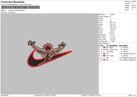 Swoosh Vandal Savage Embroidery File 5 sizes