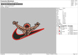 Swoosh Vandal Savage Embroidery File 5 sizes