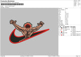 Swoosh Vandal Savage Embroidery File 5 sizes