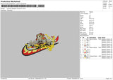 Swoosh Rengoku K Embroidery File 6 sizes