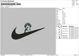 Swoosh Dog V7 Embroidery File 4 size