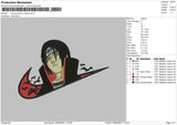 Swoosh Itachi Uciha Embroidery File 4 size