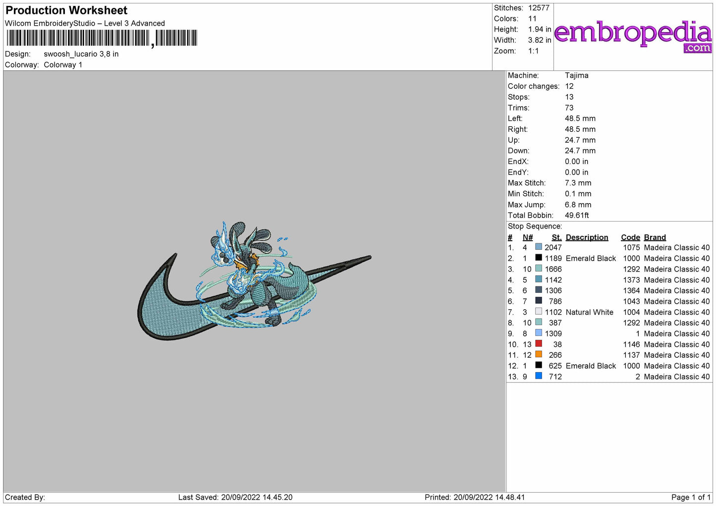 Swoosh Lucario