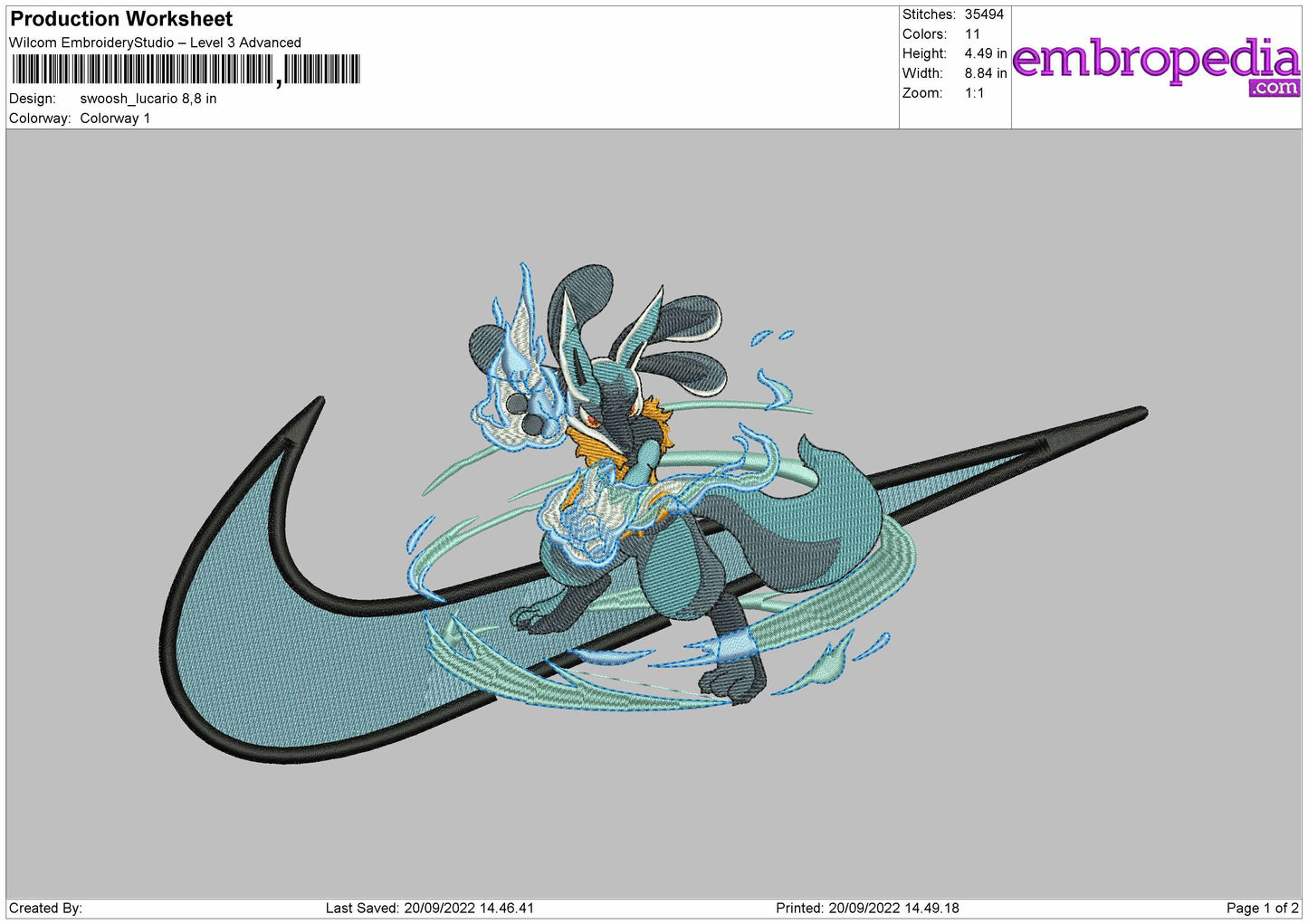 Swoosh Lucario