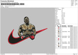 Swoosh Mike 02 Embroidery File 6 sizes