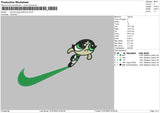 Swoosh PPFG Buttercup Embroidery File 6 sizes