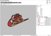 Swoosh Ultra Institnct Embroidery File 6 sizes