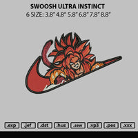 Swoosh Ultra Institnct Embroidery File 6 sizes