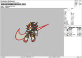 Swoosh Sonic 2301 Embroidery File 6 sizes