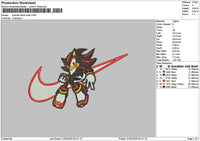 Swoosh Sonic 2301 Embroidery File 6 sizes