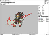 Swoosh Sonic 2301 Embroidery File 6 sizes
