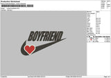 Swoosh Boyfriend Embroidery File 6 sizes