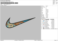 Swoosh Cuttyflame Embroidery File 5 sizes