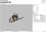 Swoosh Huey Embroidery File 4 size