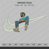 Swoosh Jcole Embroidery File 4 size