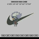 Swoosh Kkh Chibi Embroidery File 6 sizes