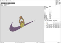 Swoosh Kobe Embroidery File 6 sizes