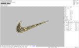 Swoosh Levi Embroidery File 4 size