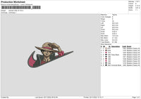 Swoosh Luffy V5 Embroidery File 6 sizes