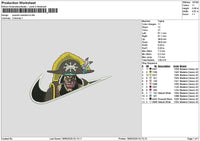 Swoosh Marshal Embroidery File 6 sizes