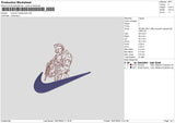 Swoosh Chief Embroidery File 6 sizes