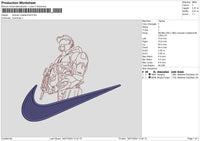 Swoosh Chief Embroidery File 6 sizes