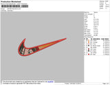 Swoosh Mulan Embroidery File 4 size