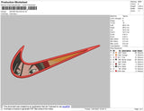 Swoosh Mulan Embroidery File 4 size