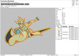 Swoosh Naruto Saringan Embroidery File 5 sizes