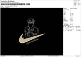 Swoosh Photoline 1007 Embroidery File 6 sizes