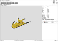 Swoosh Pika V2 Embroidery File 6 sizes