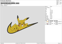 Swoosh Pika V2 Embroidery File 6 sizes