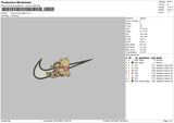 Swoosh Pooh Tiger Embroidery File 4 size