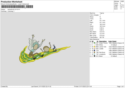 Swooshrick V2 Embroidery File 6 sizes