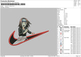 Swoosh Rin Nohara Embroidery File 4 size