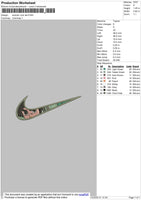 Swoosh Anime Bundle Embroidery File 9 Swoosh
