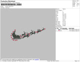 Swoosh Santa Embroidery File 4 size