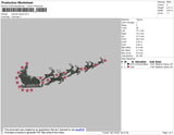 Swoosh Santa Embroidery File 4 size