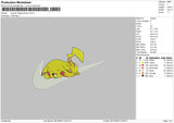 Swoosh Sleep Pikachu Embroidery File 6 sizes