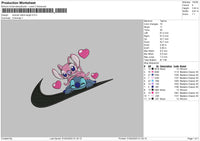 Swoosh Stitchangel Embroidery File 6 sizes