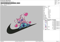 Swoosh Stitchangel Embroidery File 6 sizes