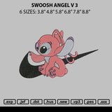 Swoosh Angel V3 Embroidery File 6 sizes